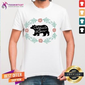 Hot Bear California Love Flower Shirt