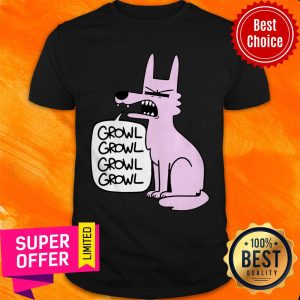 Top Ac Stuart Pink Wolf Growl Growl Shirt