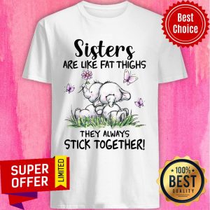 Elephent Sisters Are Like Fat Thighs They Always Stick Together Shirt