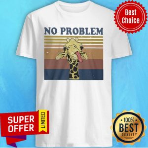 Giraffe No Problem Vintage Retro Vintage Shirt