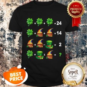 Math Teacher Order Of Operations Quiz St Patrick Day Shirt