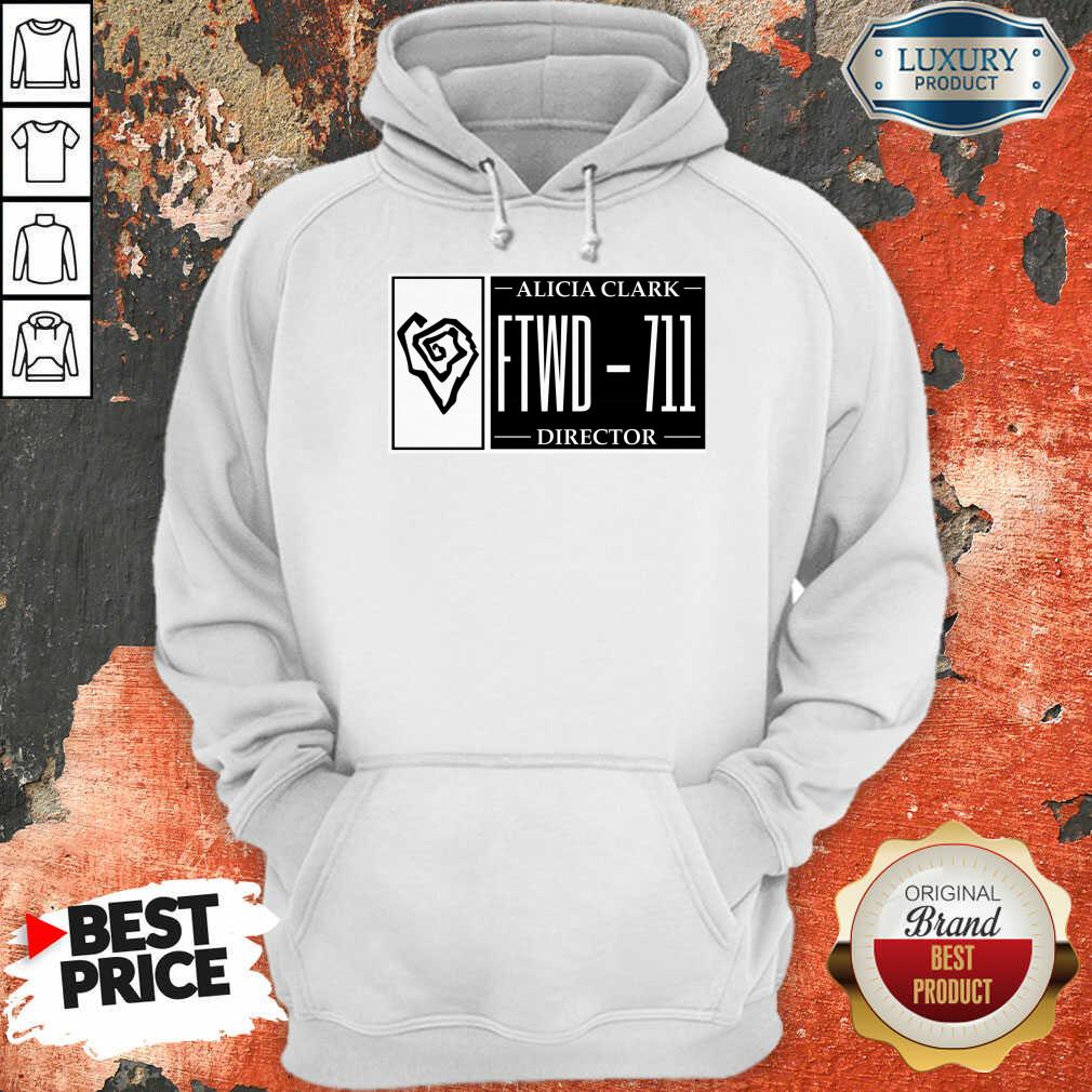 Alicia Clark Tattoo Director Plate Number Shirt