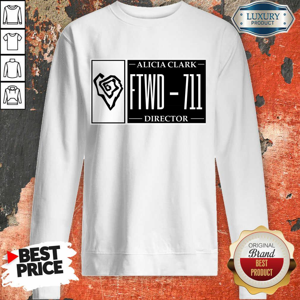 Alicia Clark Tattoo Director Plate Number Shirt