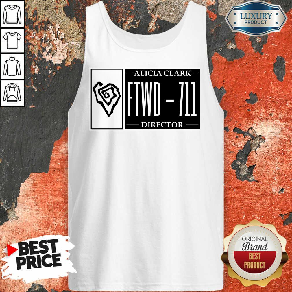 Alicia Clark Tattoo Director Plate Number Shirt