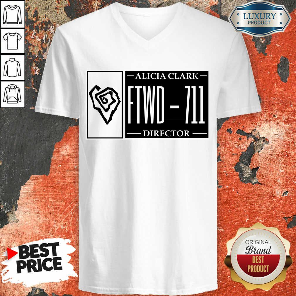 Alicia Clark Tattoo Director Plate Number Shirt