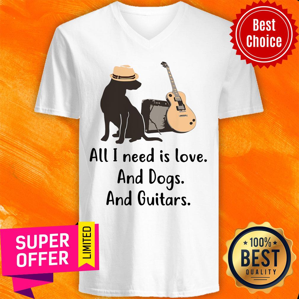 All I Need Is Love Dogs And Guitars Shirt