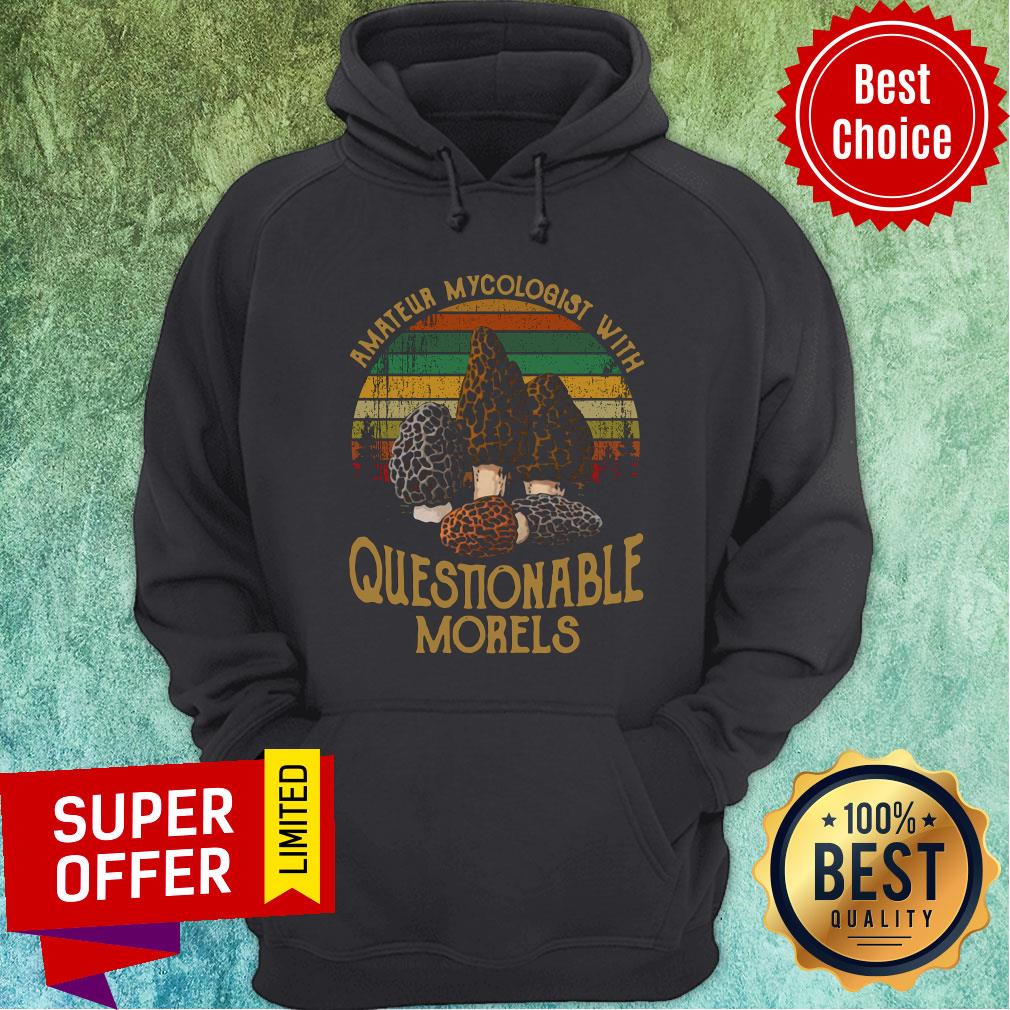 Amateur Mycologist With Questionable Morels Vintage Retro Shirt