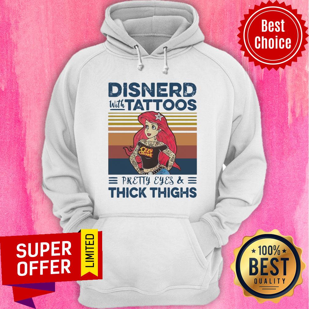 Ariel Mermaid Disnerd With Tattoos Pretty Eyes Thick Thighs Vintage Shirt