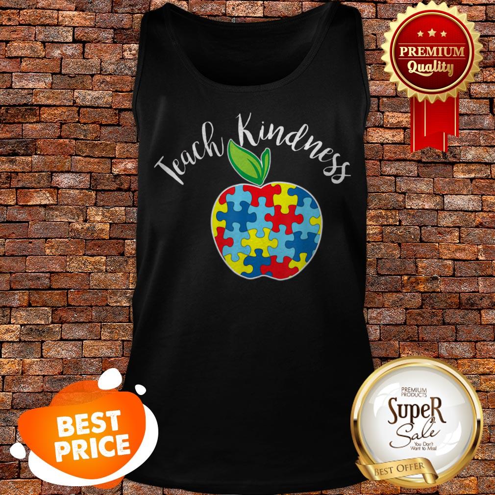 Autism Awareness Teacher Design Teach Kindness Shirt