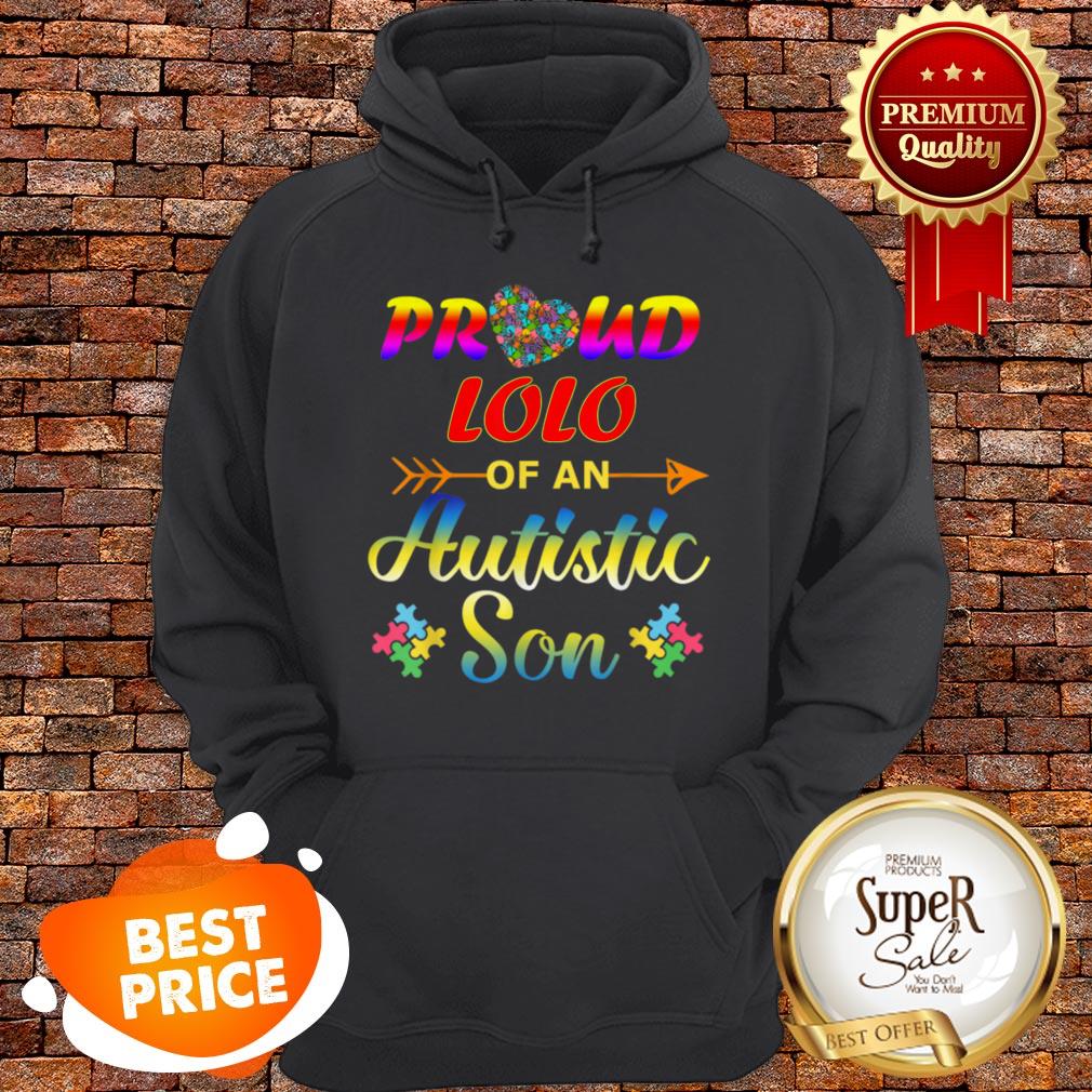 Autism Awareness Tee Proud Lolo Autistic Son Funny Gifts Shirt
