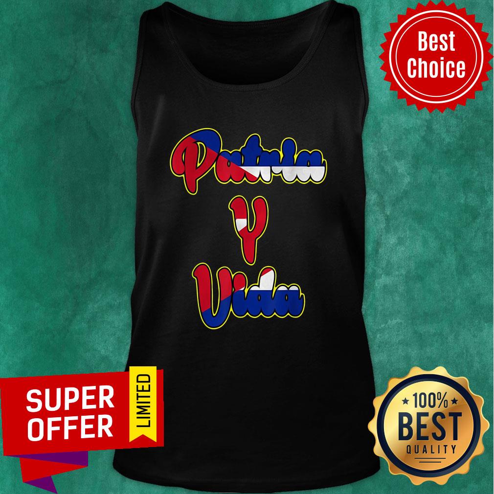 Awesome 2021 Patria Y Vida Cuba Flag Cuban Revolution Shirt