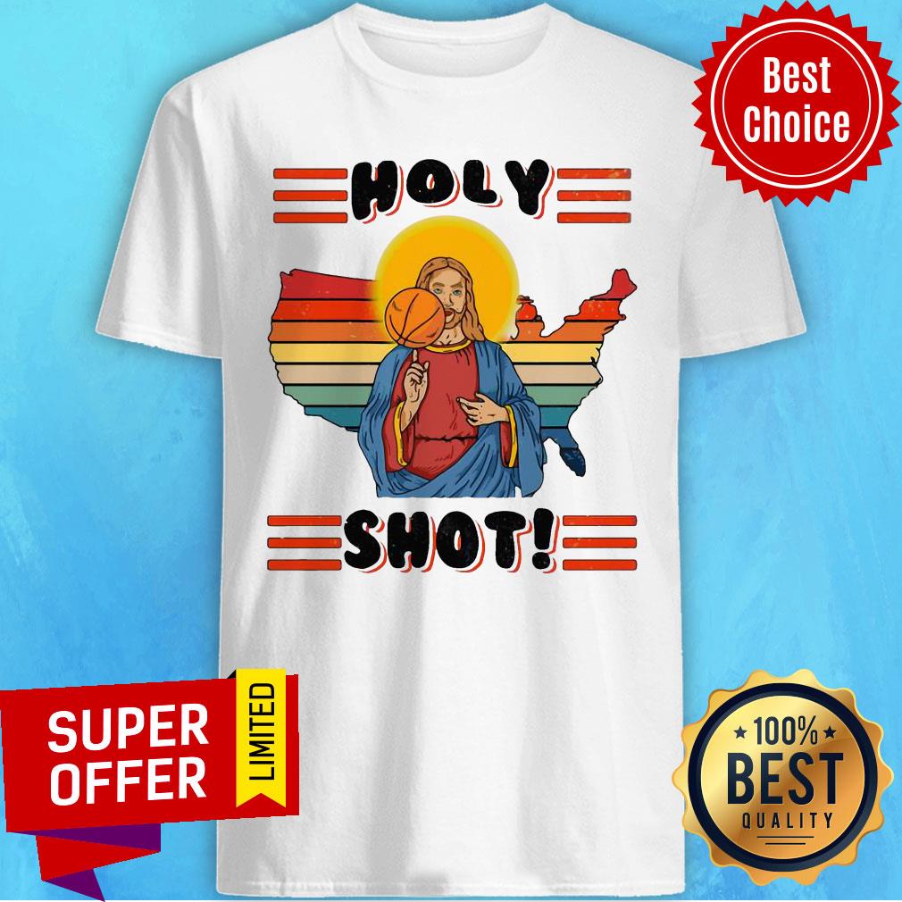 Awesome Basketball Jesus Holy Shot Vintage Shirt