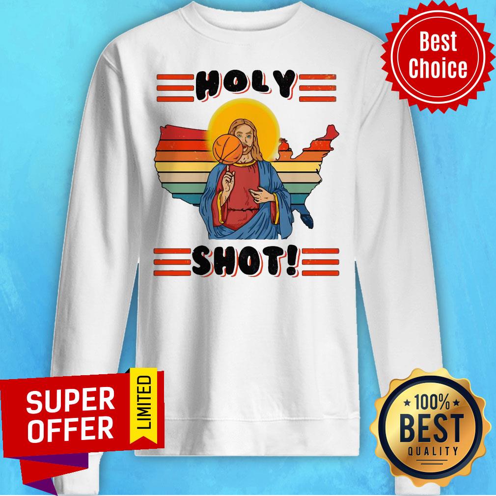 Awesome Basketball Jesus Holy Shot Vintage Shirt