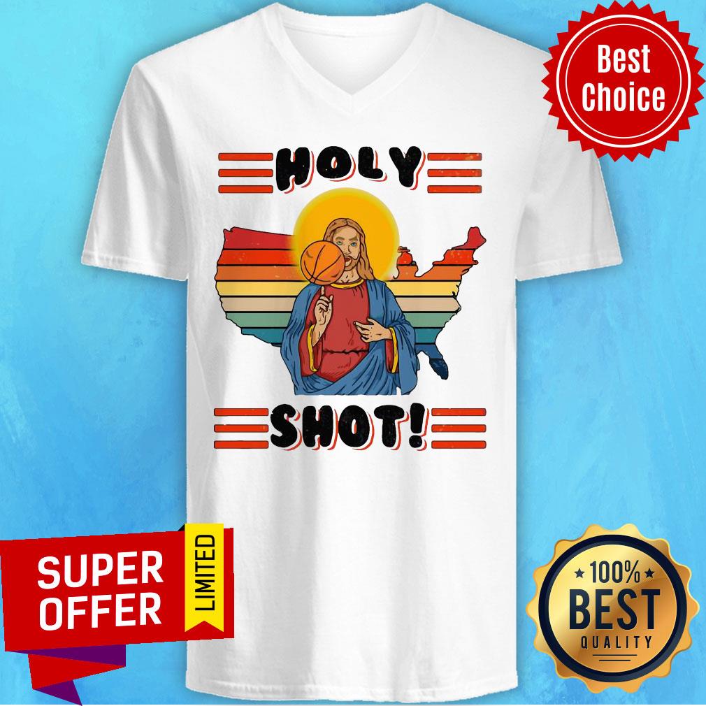 Awesome Basketball Jesus Holy Shot Vintage Shirt
