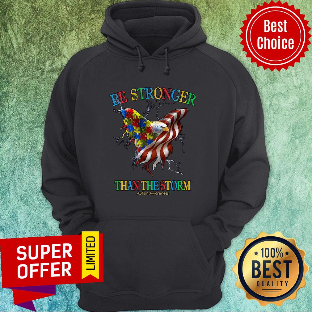 Awesome Be Stronger Than The Storm Autism Awareness Shirt