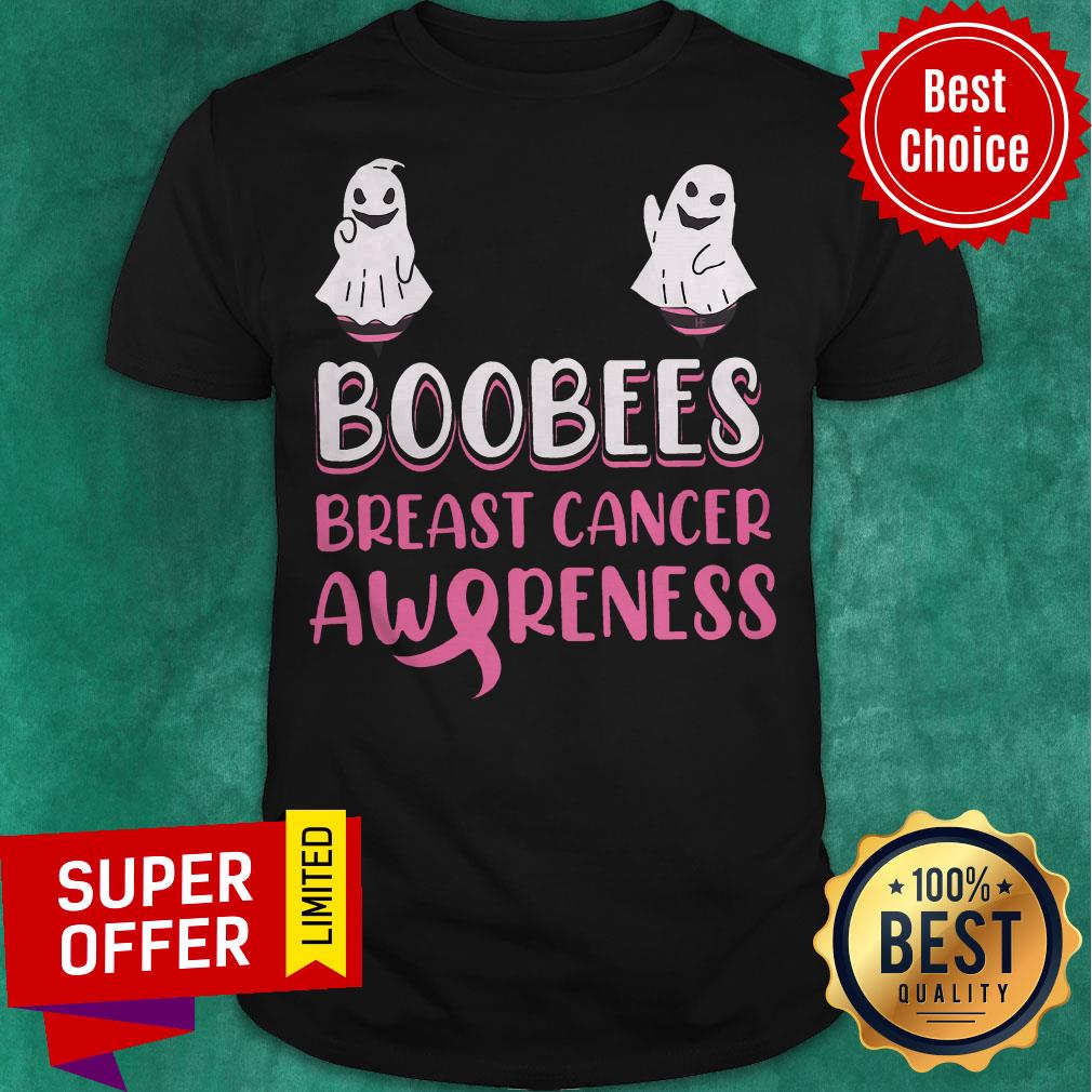 Awesome Boo Bees Breast Cancer Awareness Shirt