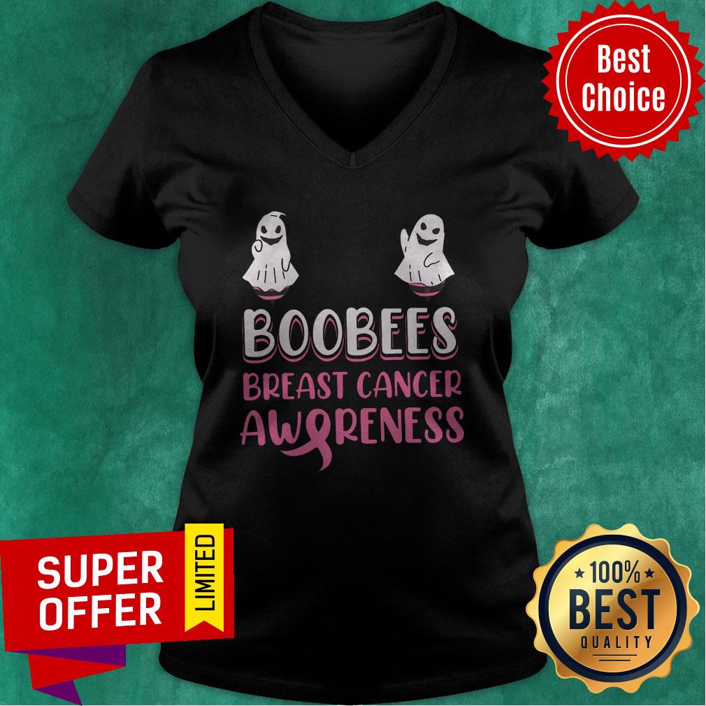 Awesome Boo Bees Breast Cancer Awareness Shirt