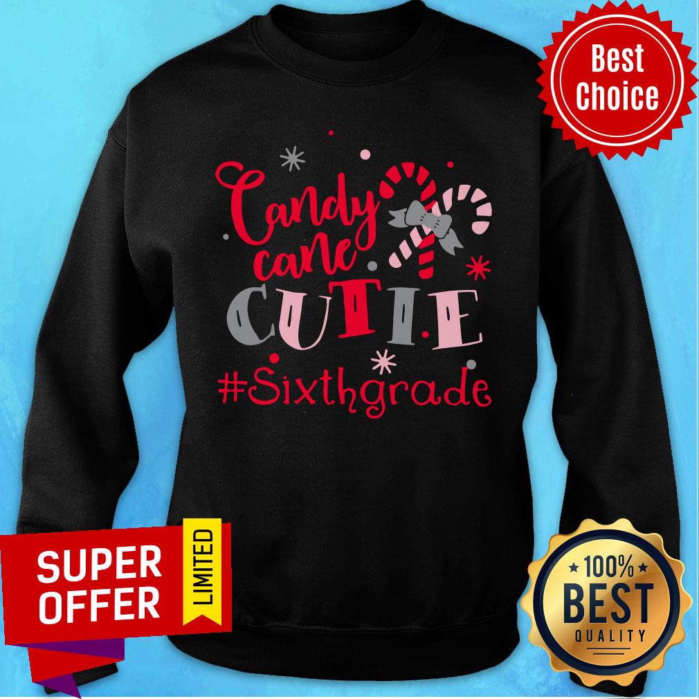 Awesome Candy Cane Cutie Sixth Grade Christmas Shirt
