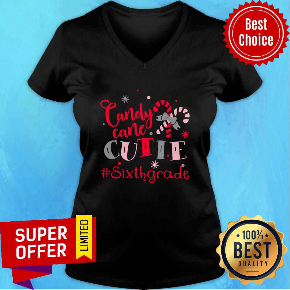 Awesome Candy Cane Cutie Sixth Grade Christmas Shirt