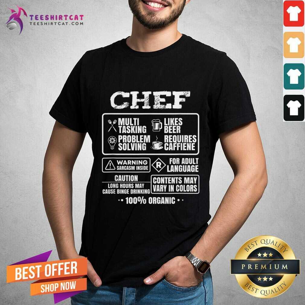 Awesome Chef Cooking Gift Kitchen Women Men Food Chef Funny T-Shirt