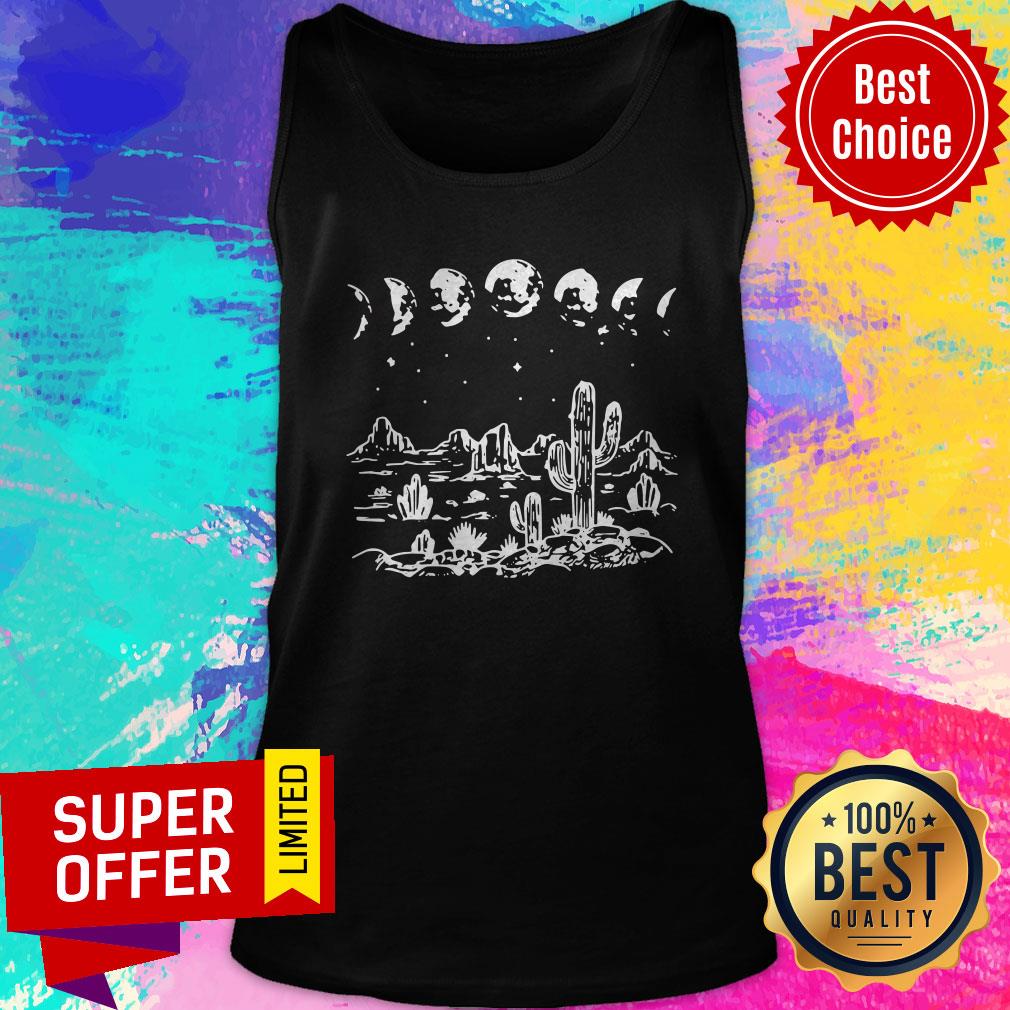 Awesome Desert Cactus Starry Night Shirt