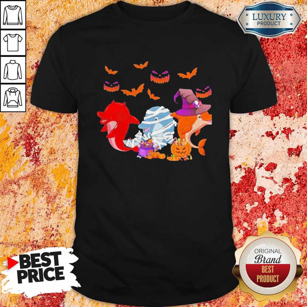 Awesome Dolphin Happy Halloween Shirt