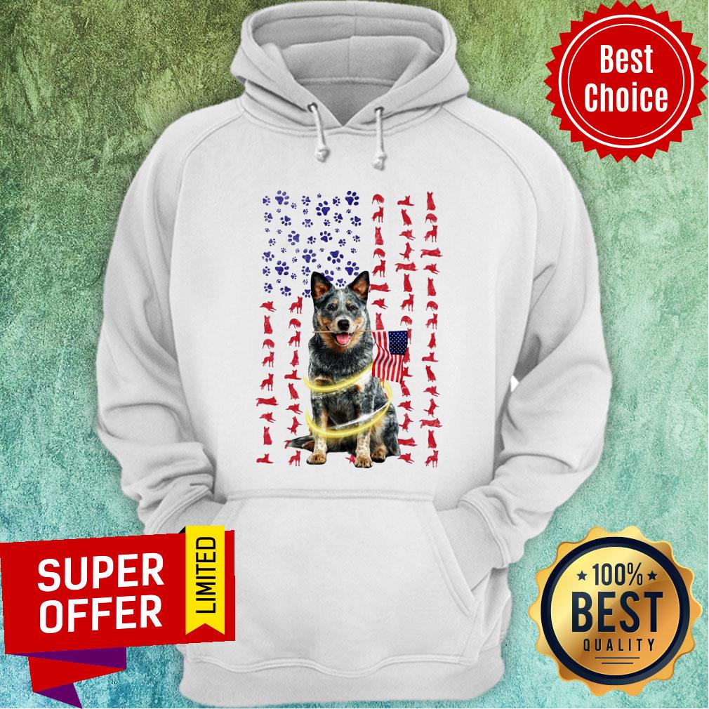 Awesome Heeler With Flag Amercian Shirt