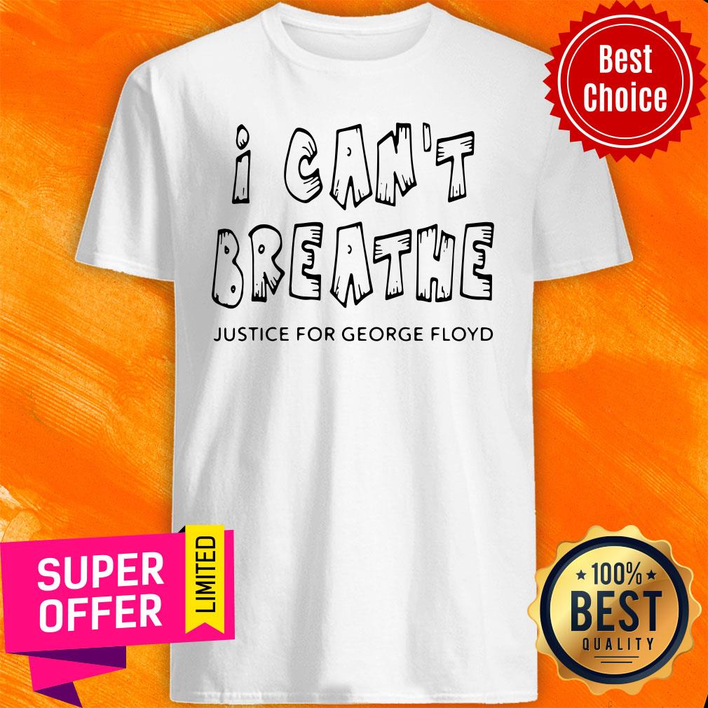 Awesome I Can’t Breathe Justice For George Floyd Vintage Shirt