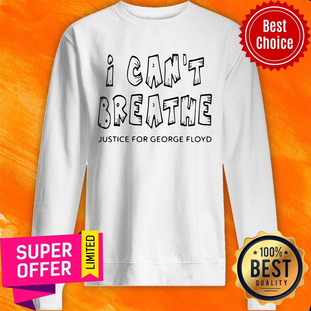 Awesome I Can’t Breathe Justice For George Floyd Vintage Shirt
