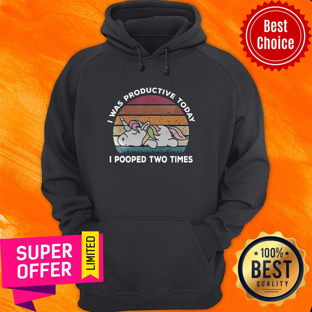 Awesome I Was Productive Today I Pooped Two Times Shirt
