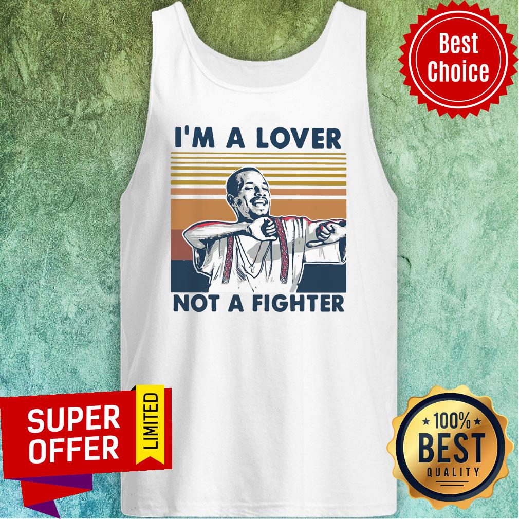 Awesome I'm A Lover Not A Fighter Vintage Retro Shirt