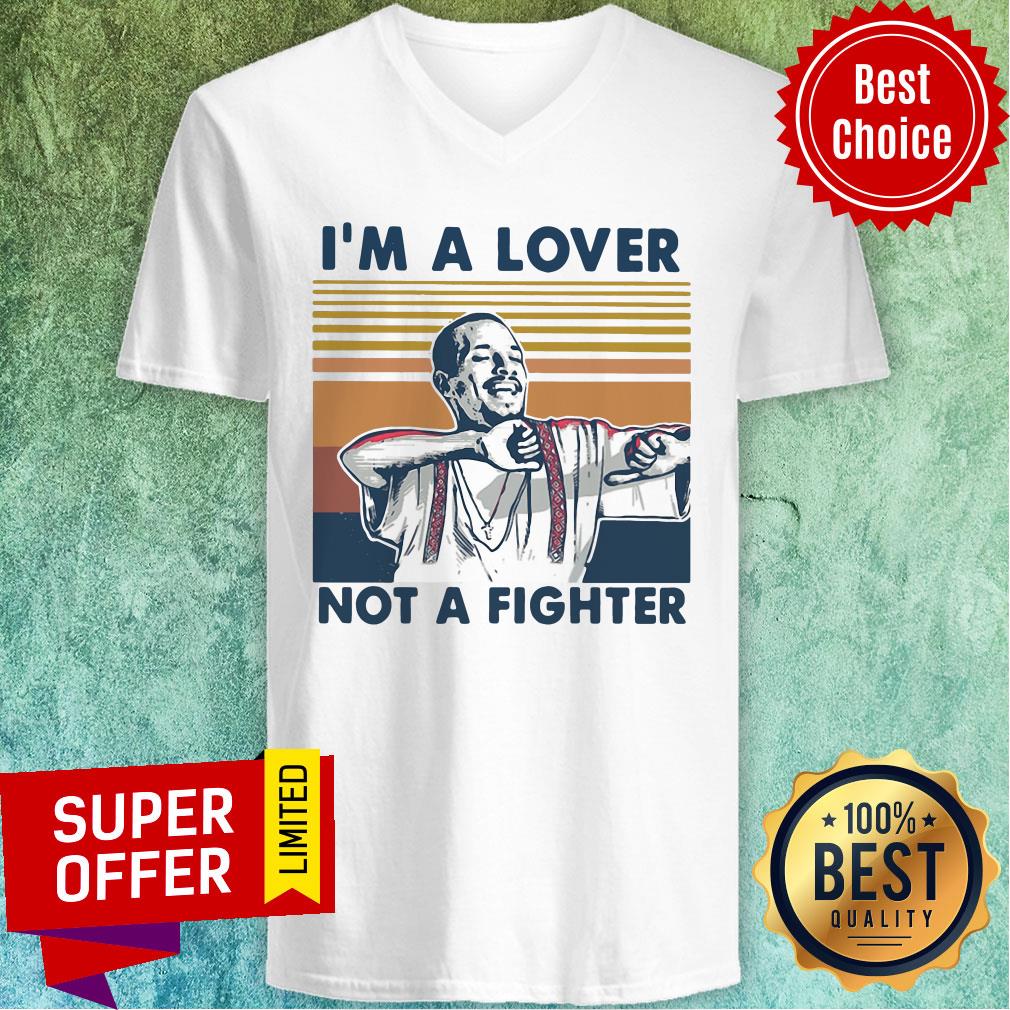 Awesome I'm A Lover Not A Fighter Vintage Retro Shirt