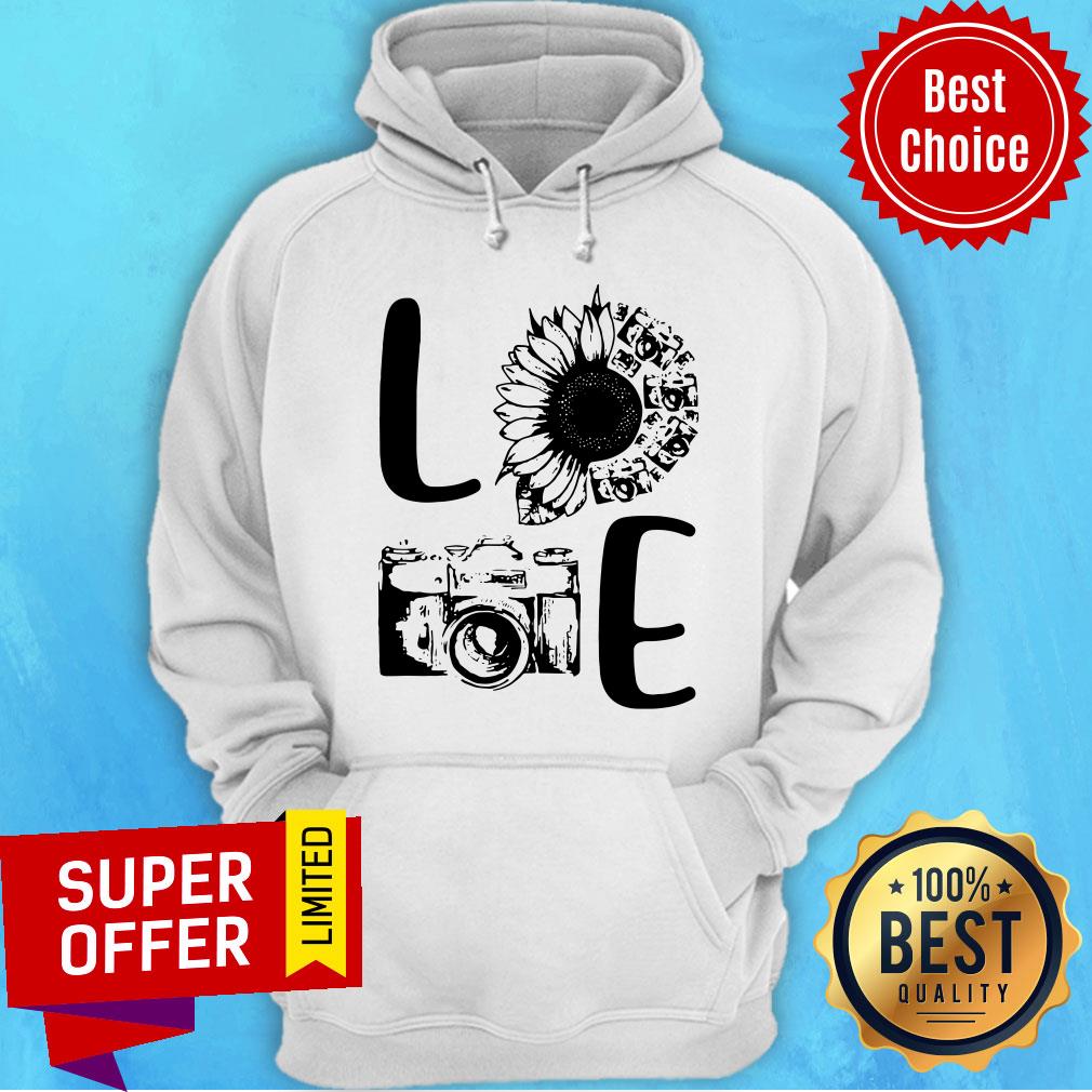 Awesome Love Camera Sunflower Shirt