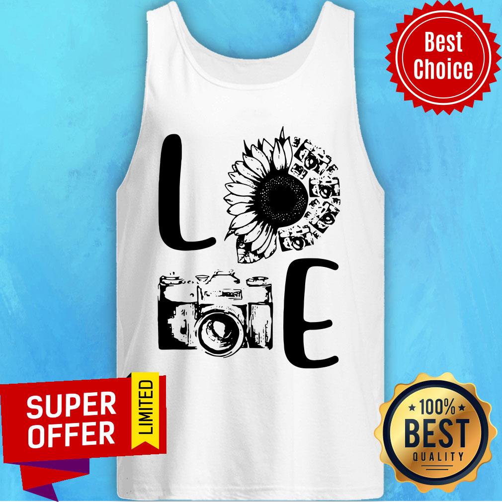 Awesome Love Camera Sunflower Shirt
