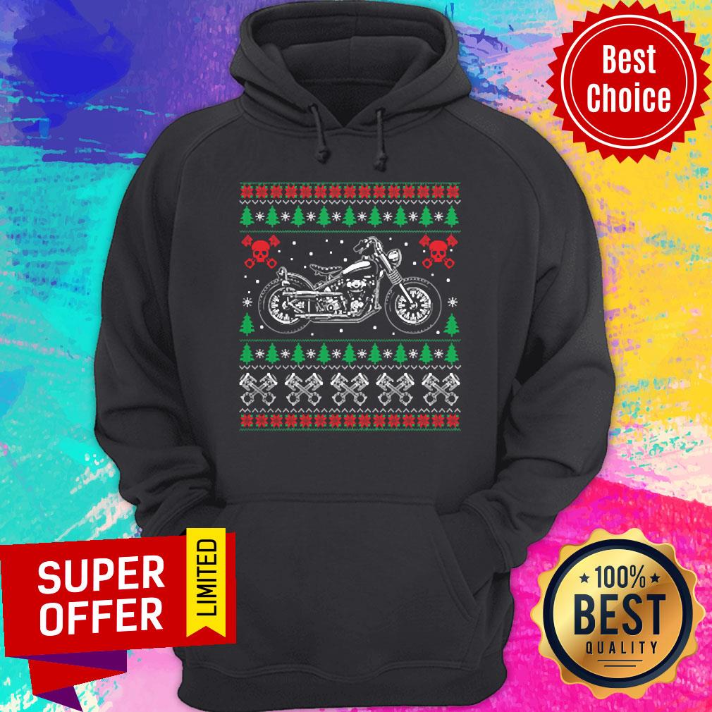 Awesome Motorcycle Biker Ugly Christmas Shirt