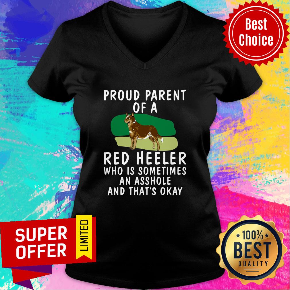Awesome Proud Parent Of A Red Heeler Dog Shirt