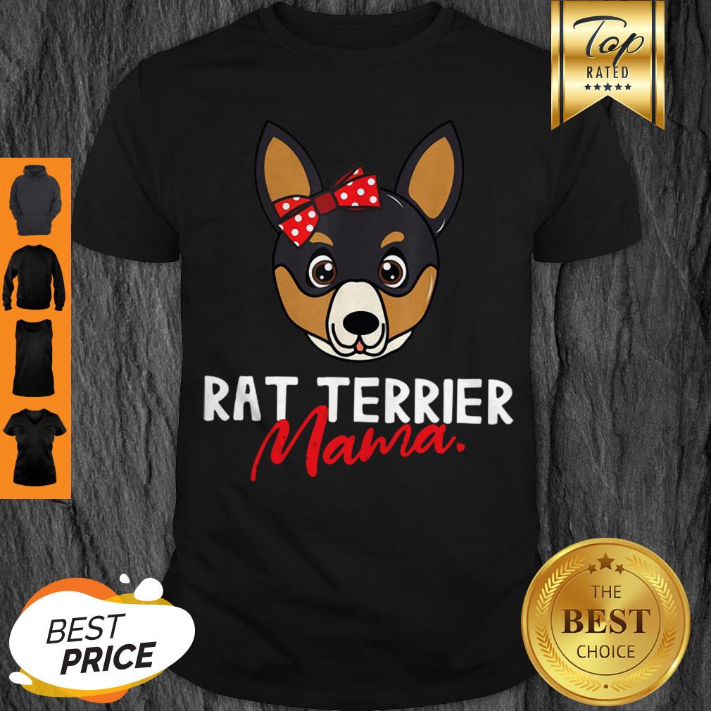 Awesome Rat Terrier Mom Mama Dog Lover Women Gift Shirt