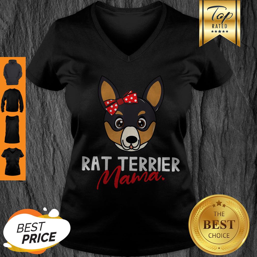 Awesome Rat Terrier Mom Mama Dog Lover Women Gift Shirt