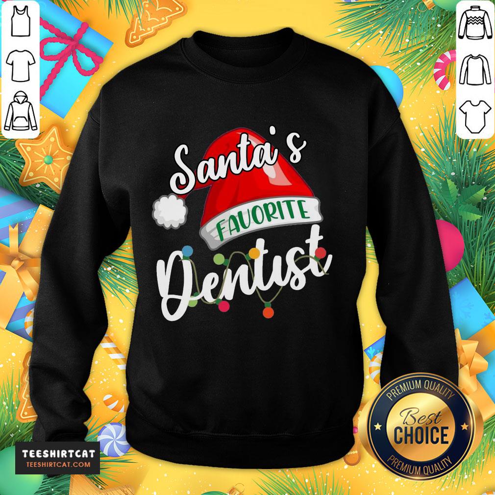 Awesome Santa's Favorite Dentist Christmas Shirt