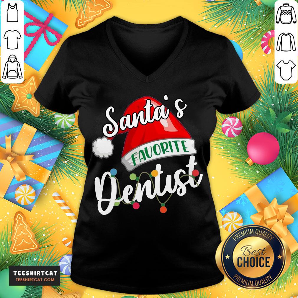 Awesome Santa's Favorite Dentist Christmas Shirt