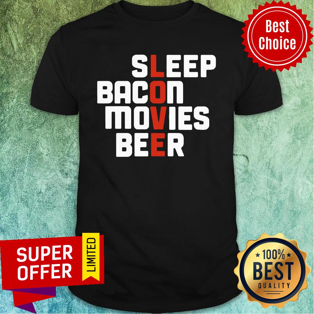 Awesome Sleep Bacon Movies Beer Shirt