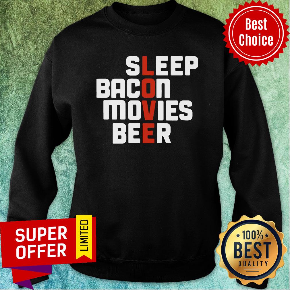 Awesome Sleep Bacon Movies Beer Shirt