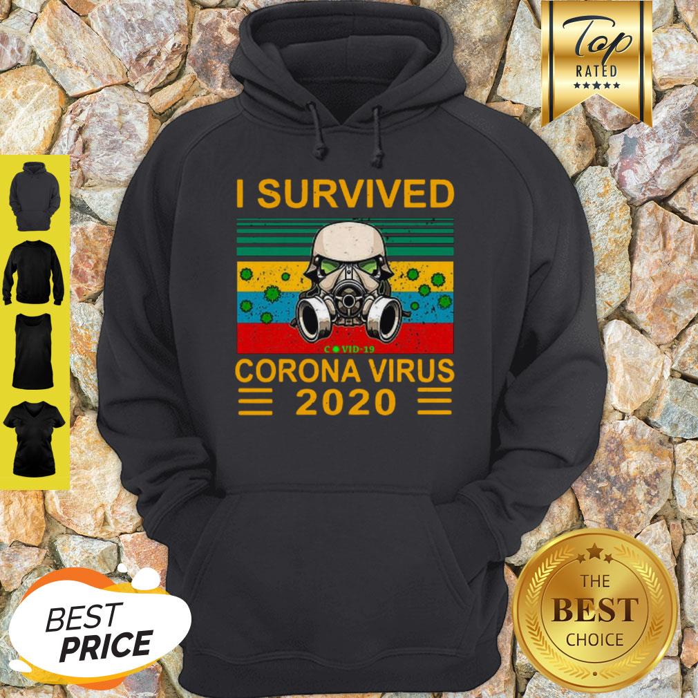 Awesome Stormtrooper I Survived Covid-19 Coronavirus 2020 Vintage Shirt