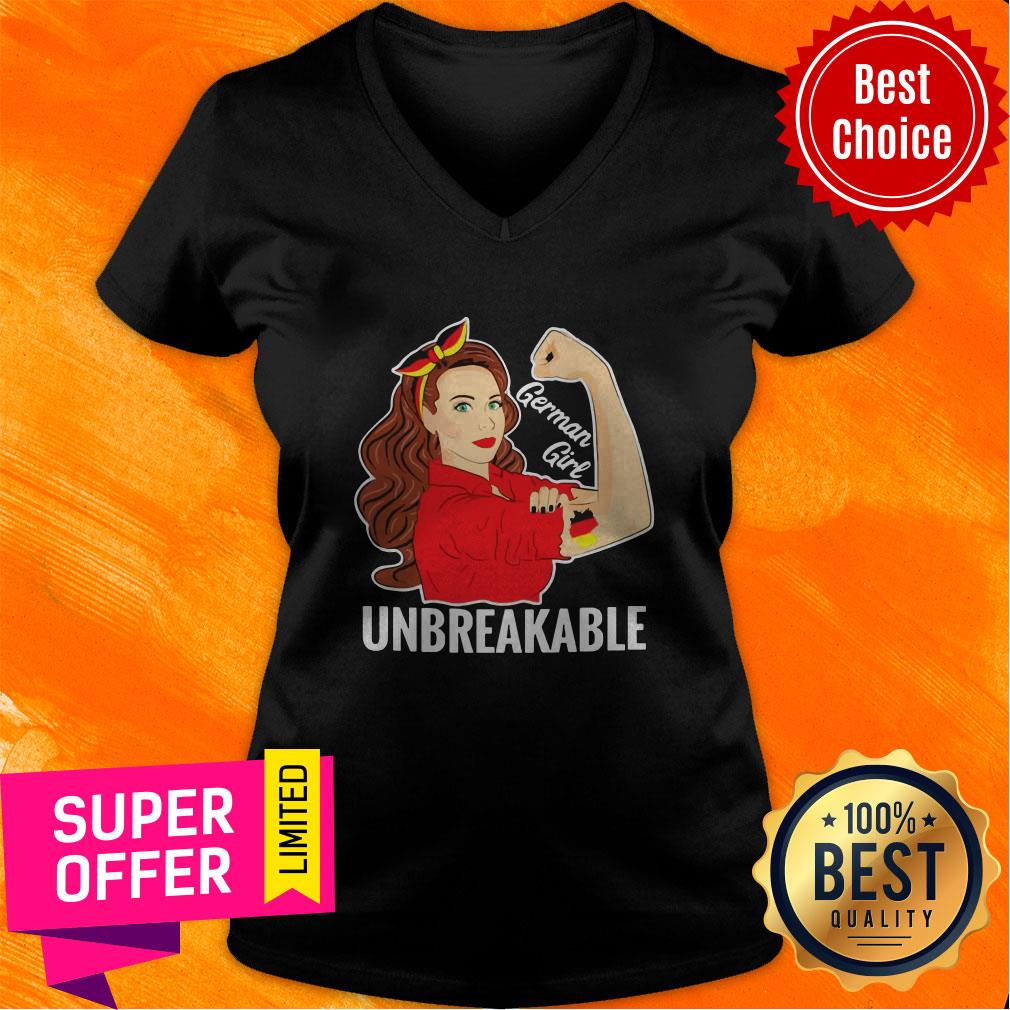 Awesome Strong Woman Tattoo German Girl Unbreakable Shirt