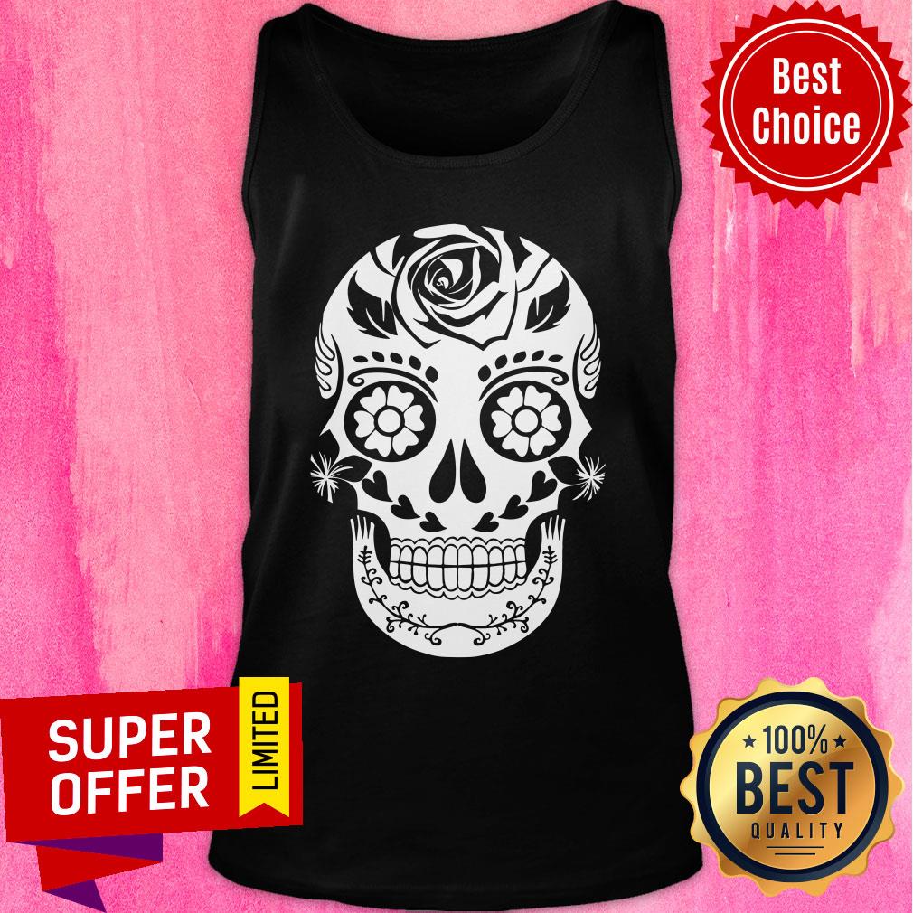 Awesome Sugar Skull Halloween White Shirt