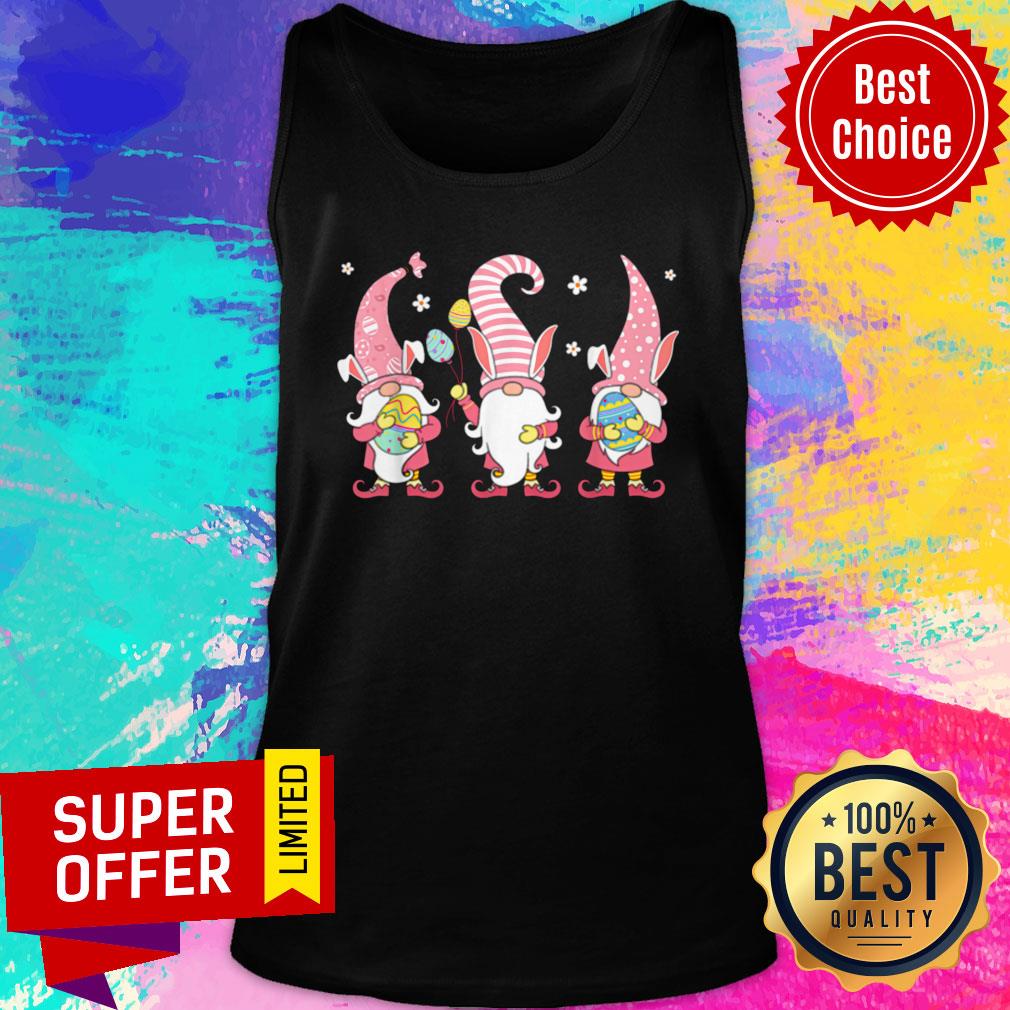 Awesome Three Gnomes Easter Day Bunny Eggs Hunting Shirt