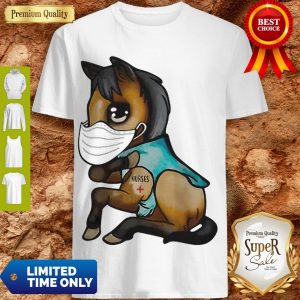 Funny Horse Mask Nurse Tattoos Coronavirus Shirt
