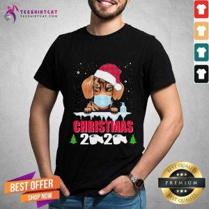 Happy Daschund Santa Christmas 2020 Sweater Shirt