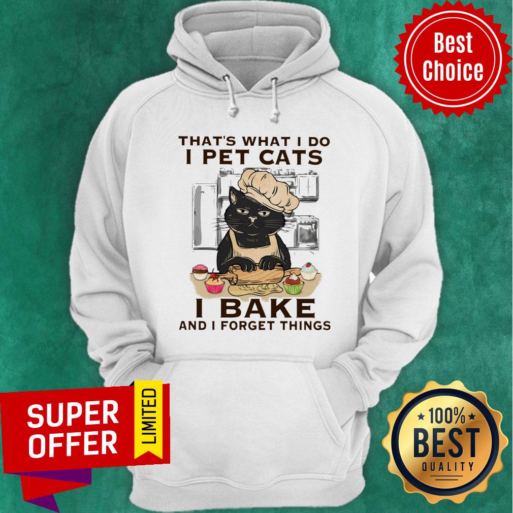 Balck Cat That's What I Do I Pet Cat I Bake Shirt