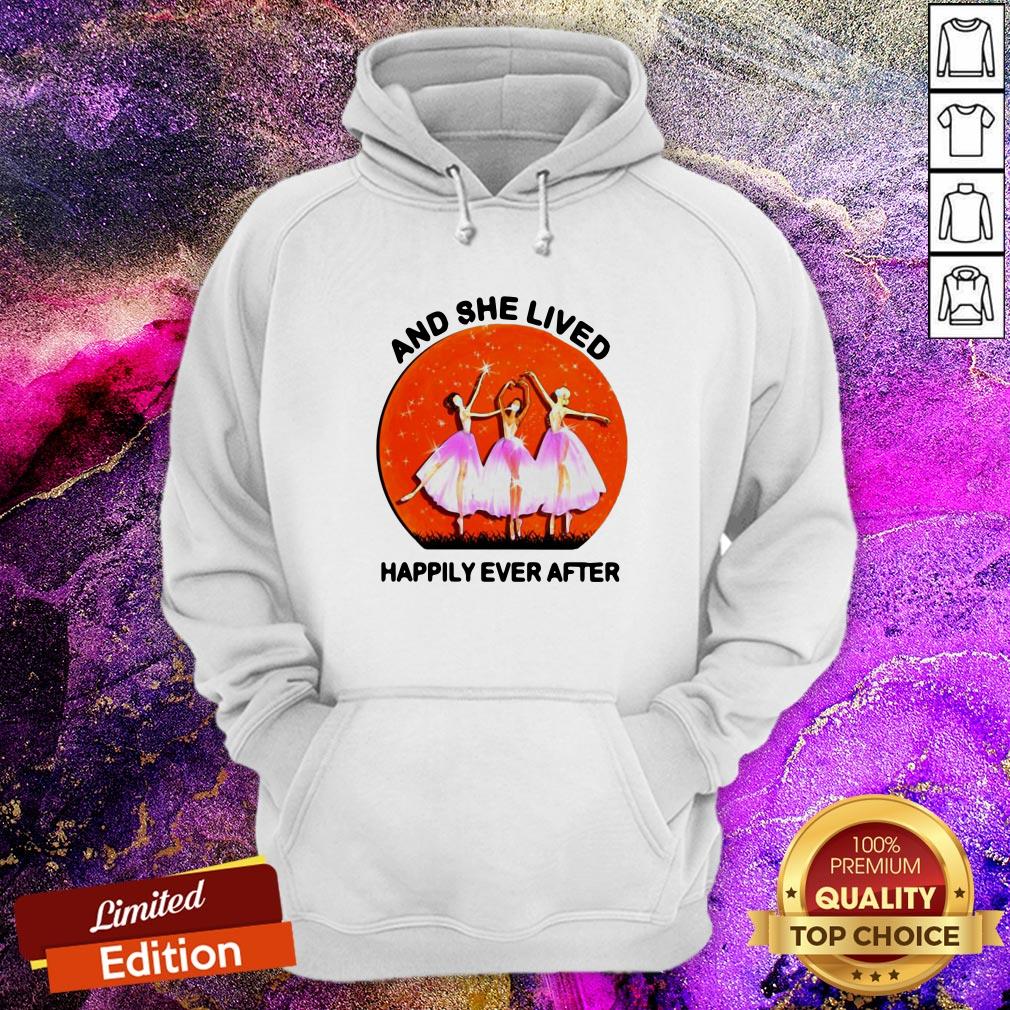 Ballet Girls Mask And She Lived Happily Ever After Halloween Shirt